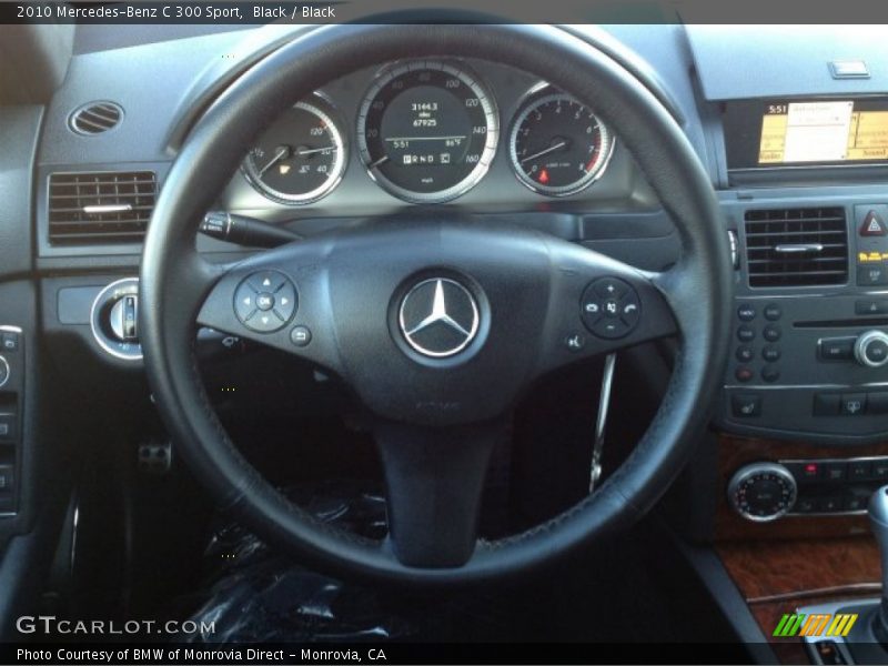 Black / Black 2010 Mercedes-Benz C 300 Sport