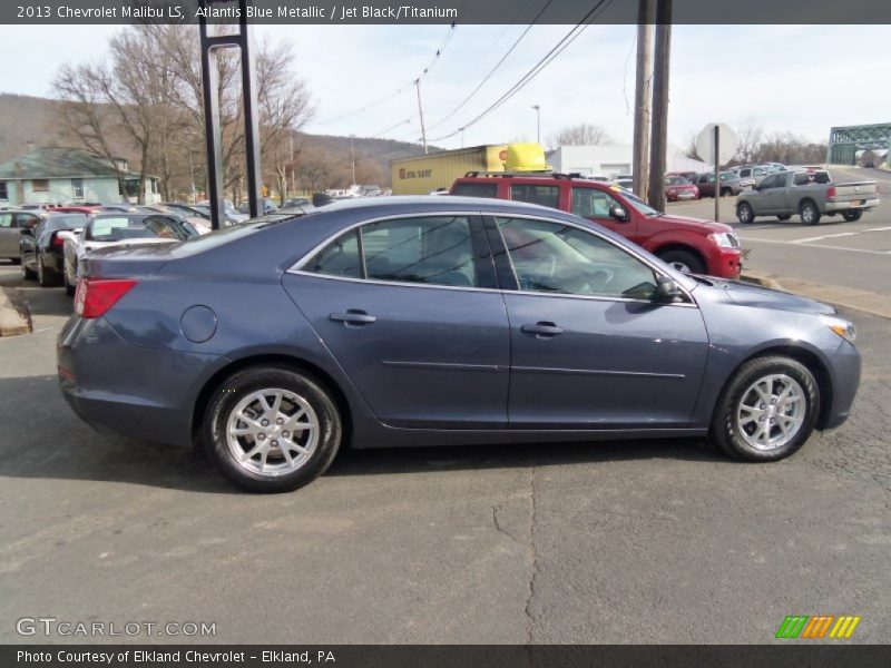 Atlantis Blue Metallic / Jet Black/Titanium 2013 Chevrolet Malibu LS