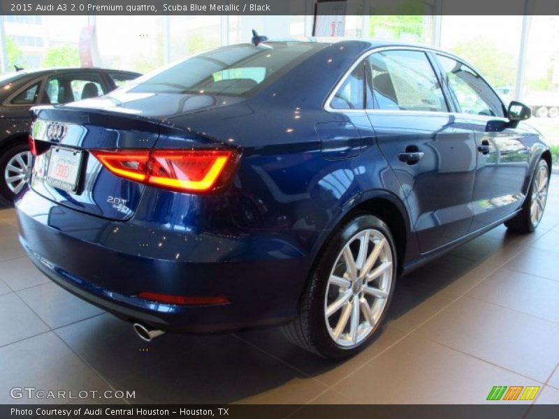 Scuba Blue Metallic / Black 2015 Audi A3 2.0 Premium quattro
