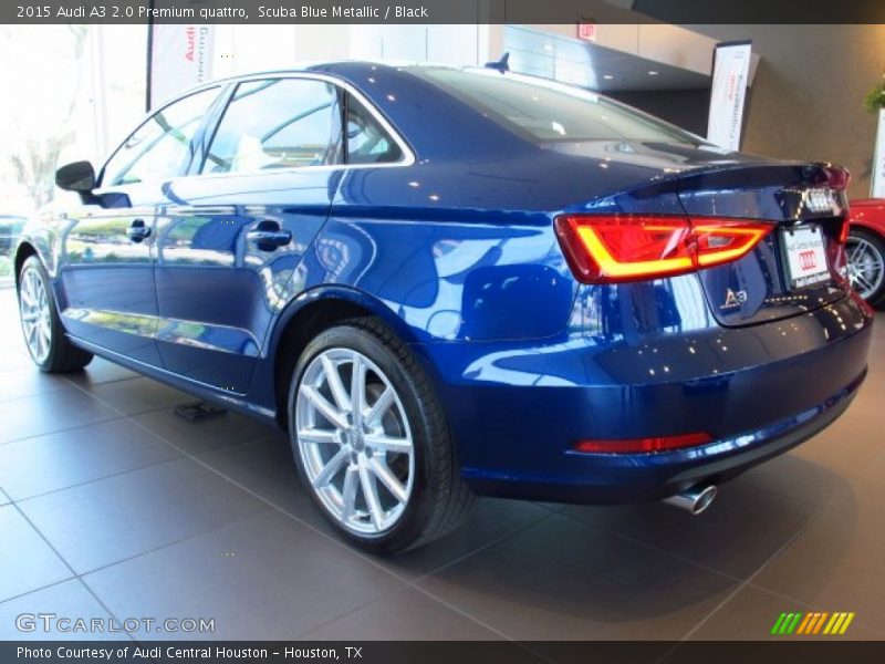 Scuba Blue Metallic / Black 2015 Audi A3 2.0 Premium quattro