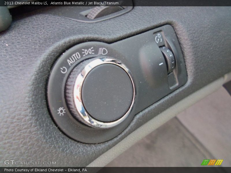 Atlantis Blue Metallic / Jet Black/Titanium 2013 Chevrolet Malibu LS