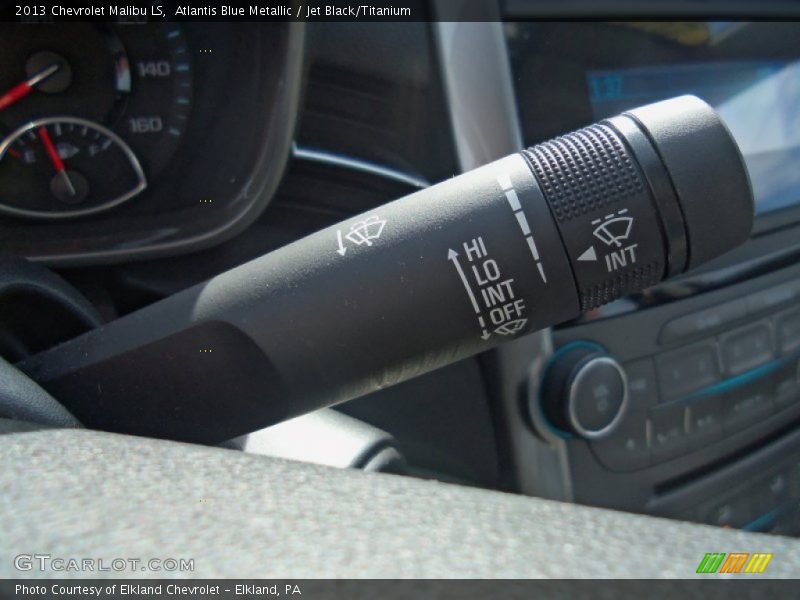 Atlantis Blue Metallic / Jet Black/Titanium 2013 Chevrolet Malibu LS
