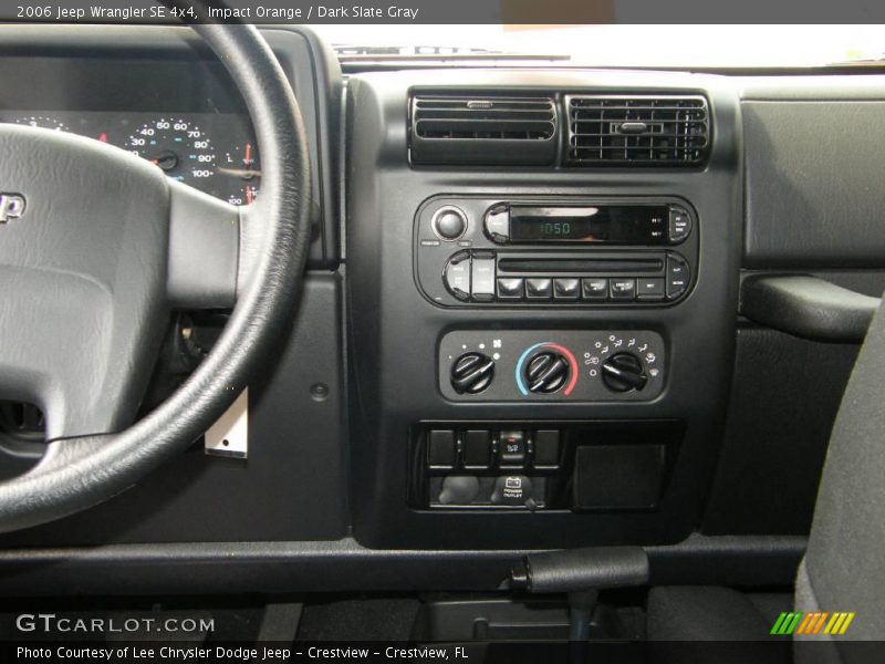Impact Orange / Dark Slate Gray 2006 Jeep Wrangler SE 4x4