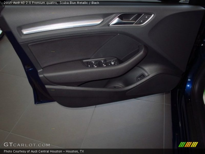 Scuba Blue Metallic / Black 2015 Audi A3 2.0 Premium quattro