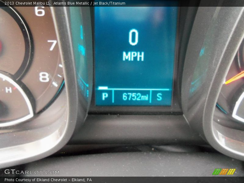 Atlantis Blue Metallic / Jet Black/Titanium 2013 Chevrolet Malibu LS
