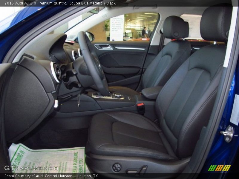 Scuba Blue Metallic / Black 2015 Audi A3 2.0 Premium quattro