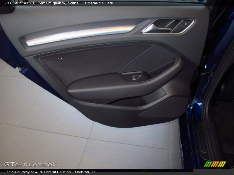 Scuba Blue Metallic / Black 2015 Audi A3 2.0 Premium quattro