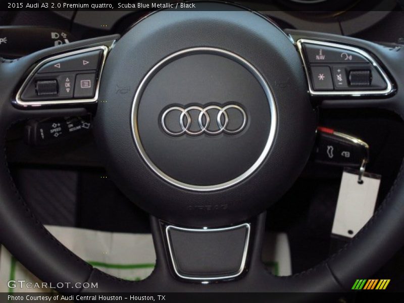 Scuba Blue Metallic / Black 2015 Audi A3 2.0 Premium quattro