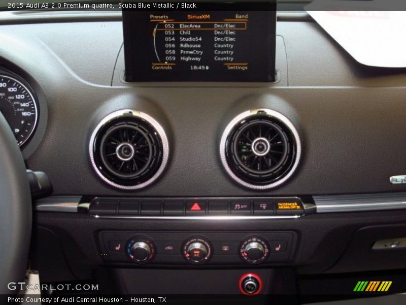 Scuba Blue Metallic / Black 2015 Audi A3 2.0 Premium quattro