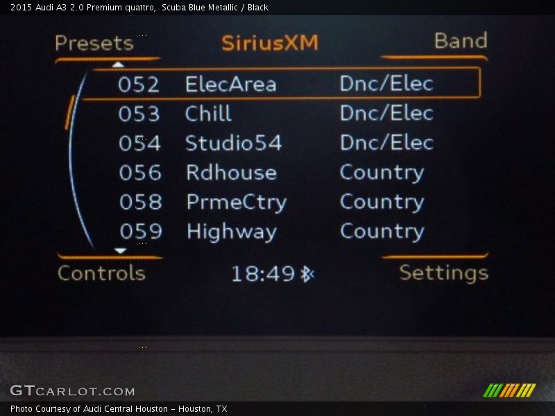 Scuba Blue Metallic / Black 2015 Audi A3 2.0 Premium quattro