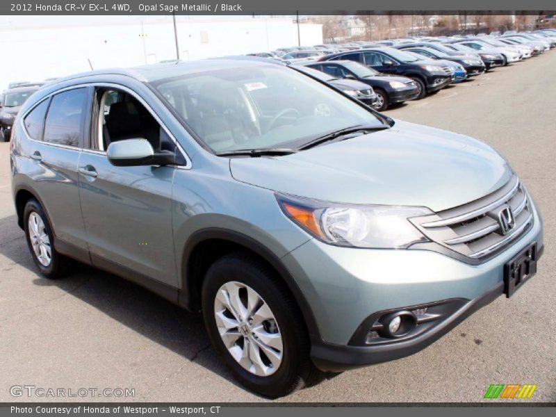 Opal Sage Metallic / Black 2012 Honda CR-V EX-L 4WD