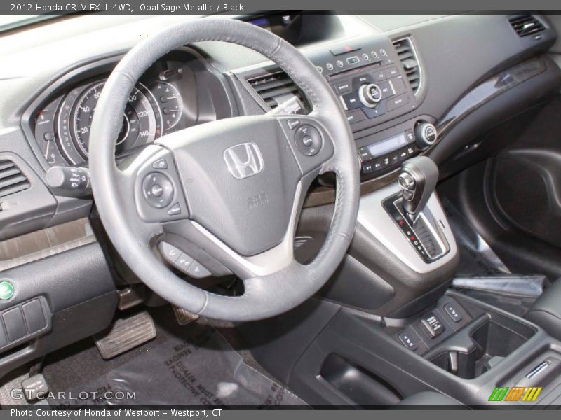 Opal Sage Metallic / Black 2012 Honda CR-V EX-L 4WD