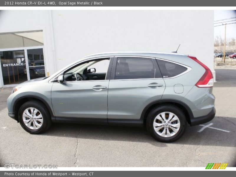 Opal Sage Metallic / Black 2012 Honda CR-V EX-L 4WD