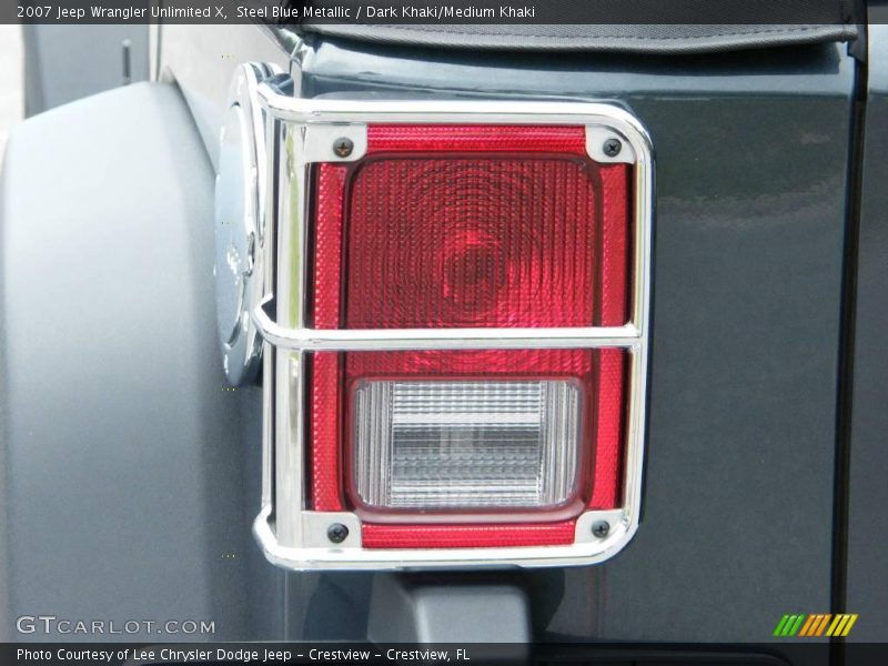 Steel Blue Metallic / Dark Khaki/Medium Khaki 2007 Jeep Wrangler Unlimited X