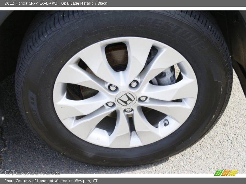 Opal Sage Metallic / Black 2012 Honda CR-V EX-L 4WD