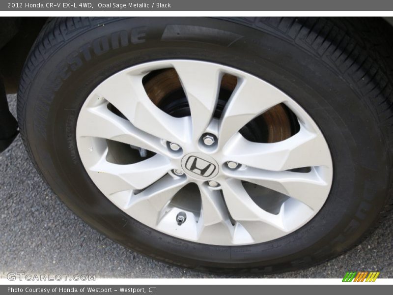 Opal Sage Metallic / Black 2012 Honda CR-V EX-L 4WD