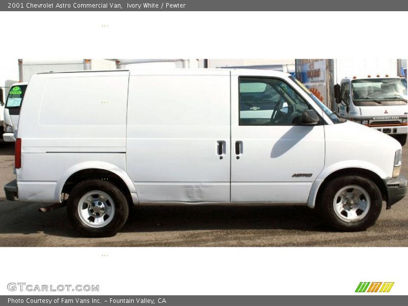 Ivory White / Pewter 2001 Chevrolet Astro Commercial Van