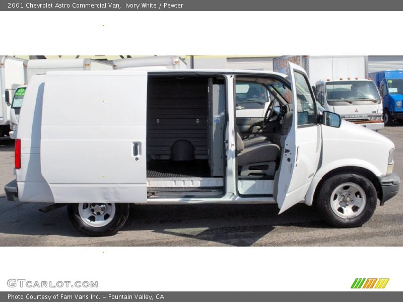 Ivory White / Pewter 2001 Chevrolet Astro Commercial Van