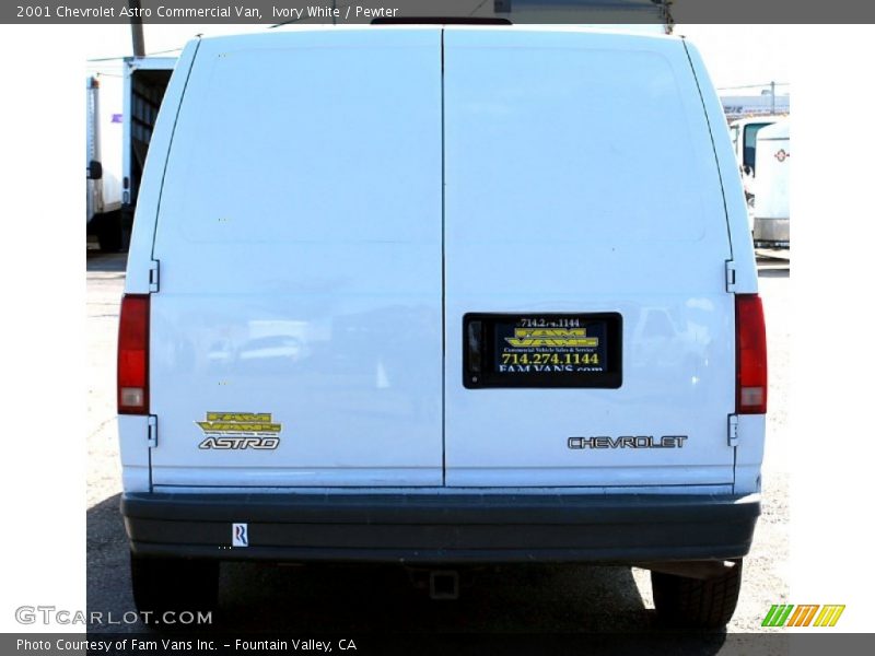 Ivory White / Pewter 2001 Chevrolet Astro Commercial Van