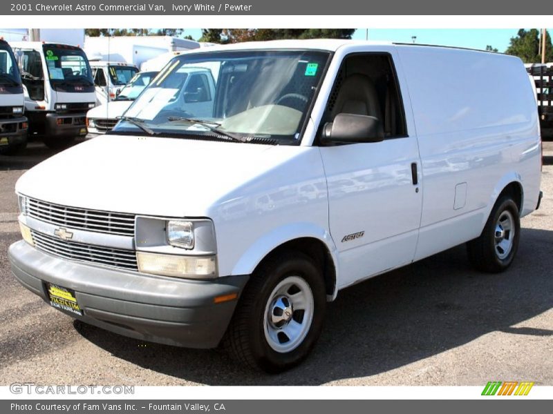 Ivory White / Pewter 2001 Chevrolet Astro Commercial Van