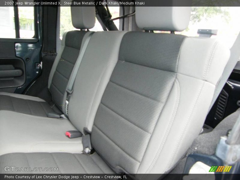 Steel Blue Metallic / Dark Khaki/Medium Khaki 2007 Jeep Wrangler Unlimited X