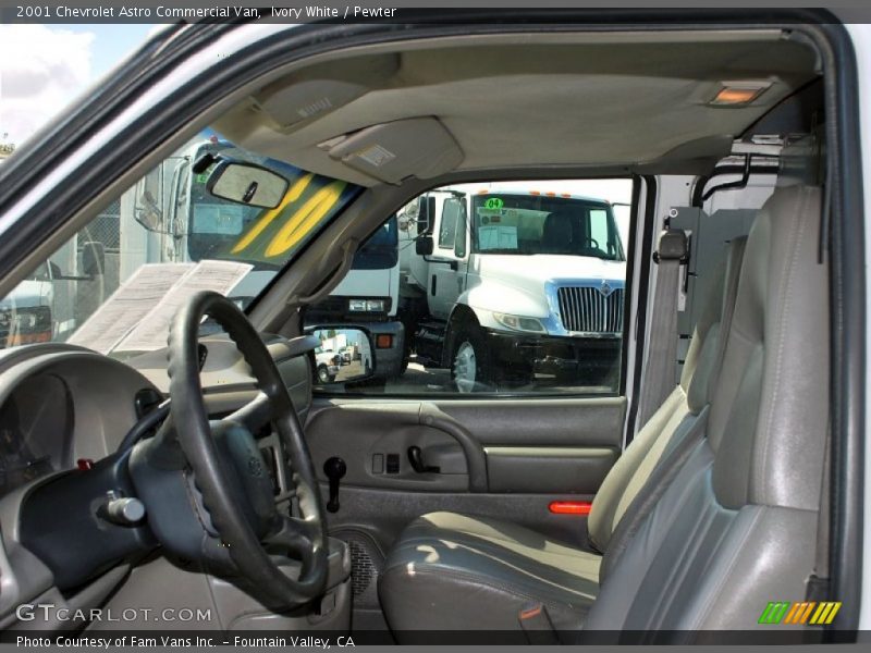 Ivory White / Pewter 2001 Chevrolet Astro Commercial Van