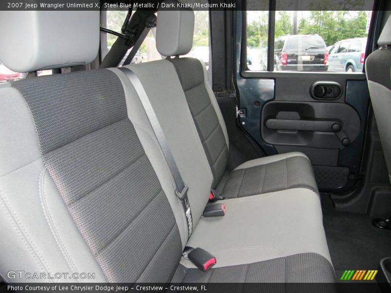 Steel Blue Metallic / Dark Khaki/Medium Khaki 2007 Jeep Wrangler Unlimited X