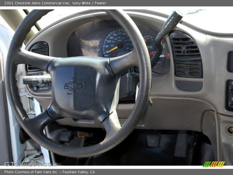 Ivory White / Pewter 2001 Chevrolet Astro Commercial Van