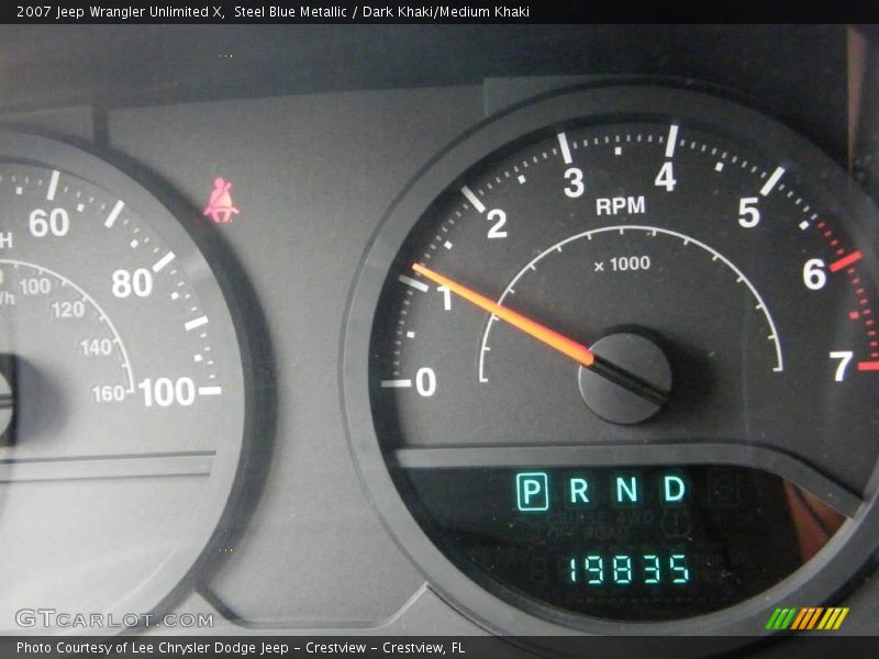 Steel Blue Metallic / Dark Khaki/Medium Khaki 2007 Jeep Wrangler Unlimited X