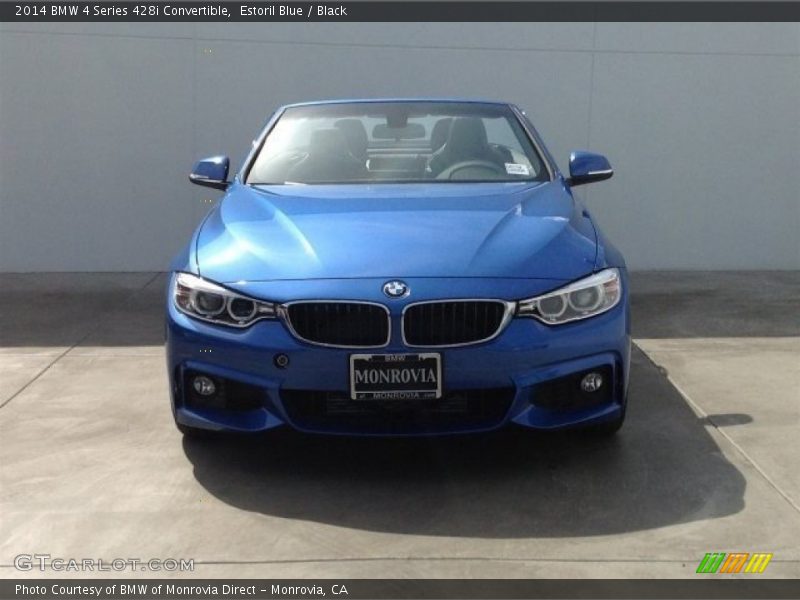 Estoril Blue / Black 2014 BMW 4 Series 428i Convertible