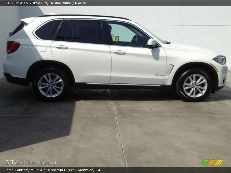 Alpine White / Mocha 2014 BMW X5 xDrive35d