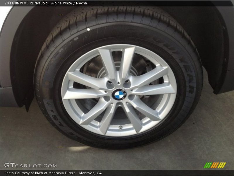 Alpine White / Mocha 2014 BMW X5 xDrive35d