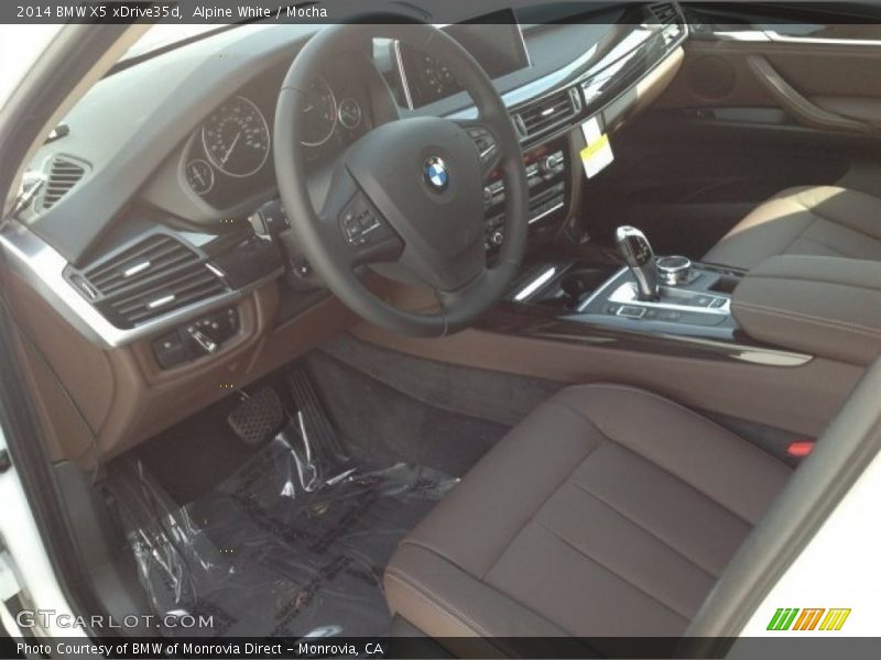 Alpine White / Mocha 2014 BMW X5 xDrive35d