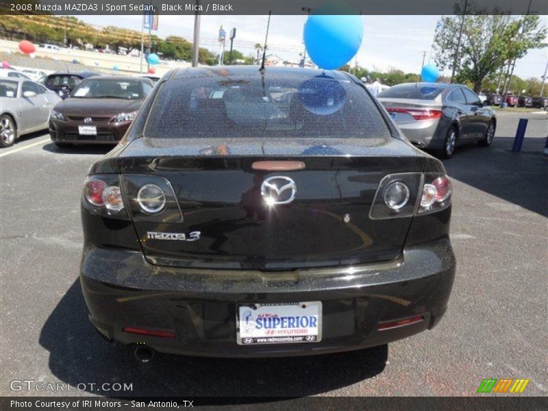 Black Mica / Black 2008 Mazda MAZDA3 i Sport Sedan