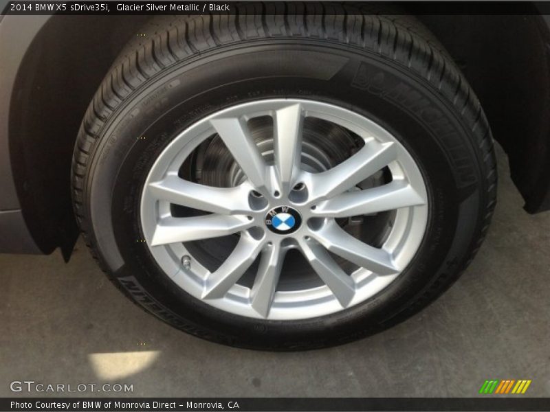 Glacier Silver Metallic / Black 2014 BMW X5 sDrive35i