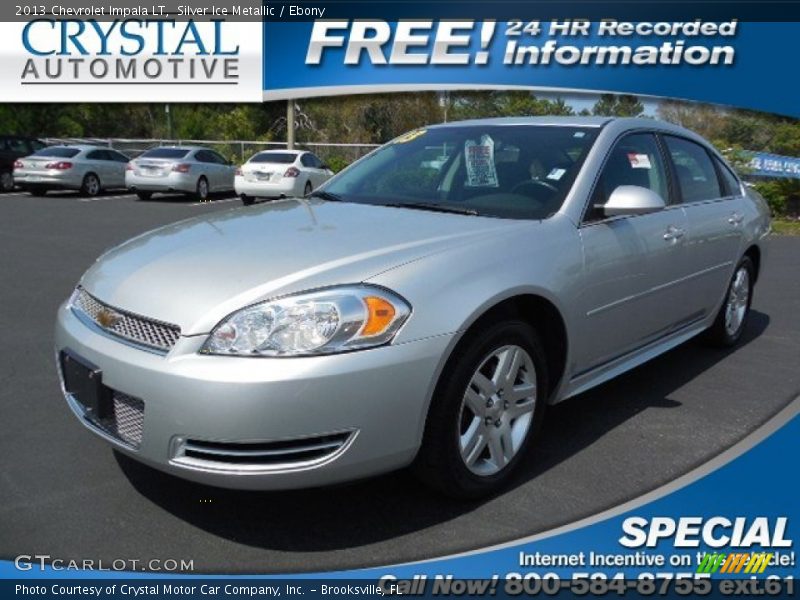 Silver Ice Metallic / Ebony 2013 Chevrolet Impala LT