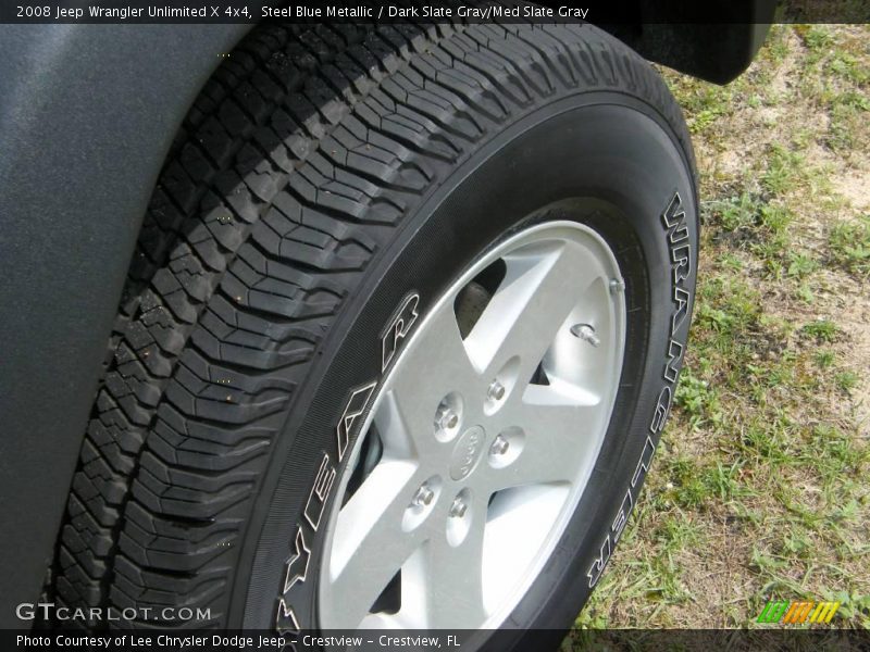 Steel Blue Metallic / Dark Slate Gray/Med Slate Gray 2008 Jeep Wrangler Unlimited X 4x4