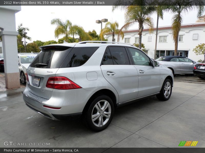 Iridium Silver Metallic / Black 2012 Mercedes-Benz ML 350 4Matic