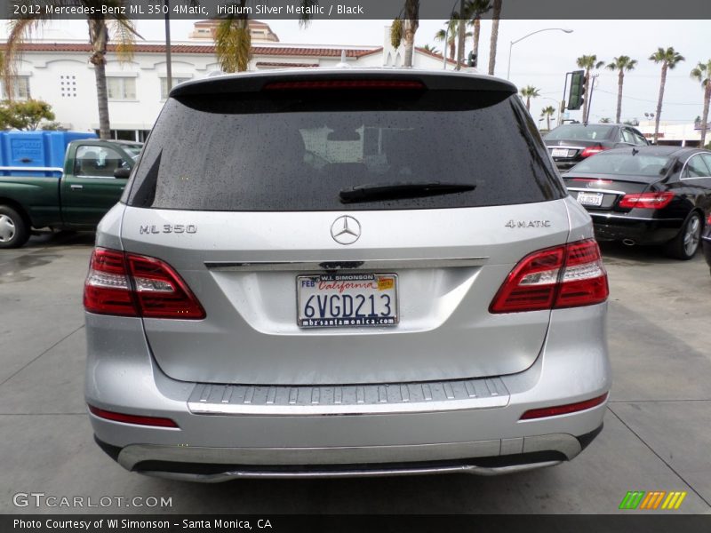 Iridium Silver Metallic / Black 2012 Mercedes-Benz ML 350 4Matic
