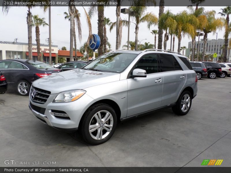 Iridium Silver Metallic / Black 2012 Mercedes-Benz ML 350 4Matic