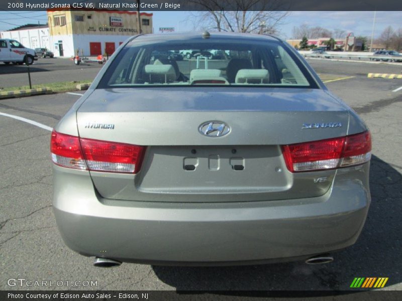 Natural Khaki Green / Beige 2008 Hyundai Sonata GLS V6