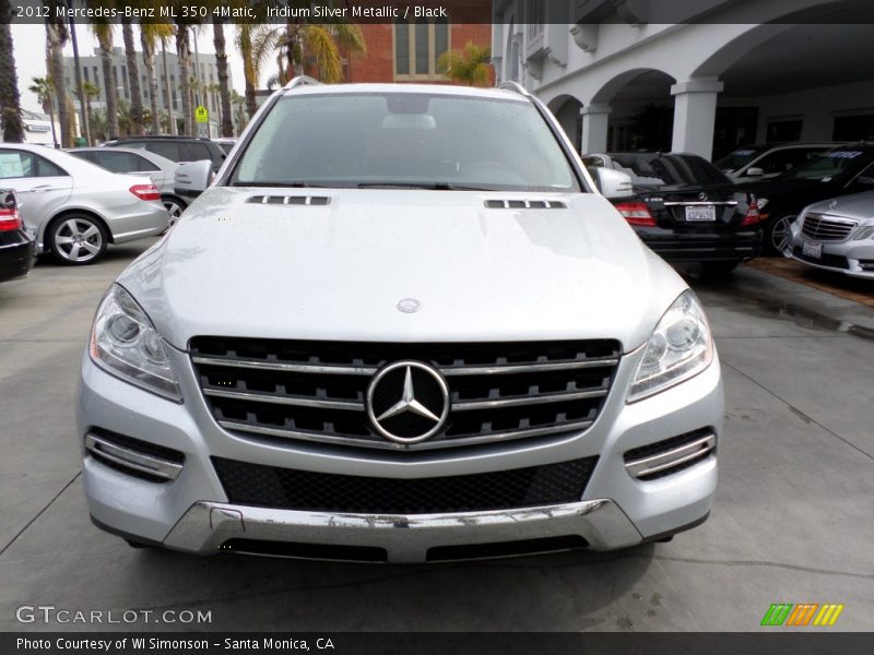 Iridium Silver Metallic / Black 2012 Mercedes-Benz ML 350 4Matic