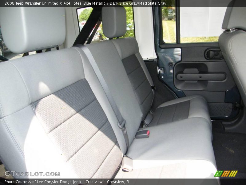 Steel Blue Metallic / Dark Slate Gray/Med Slate Gray 2008 Jeep Wrangler Unlimited X 4x4