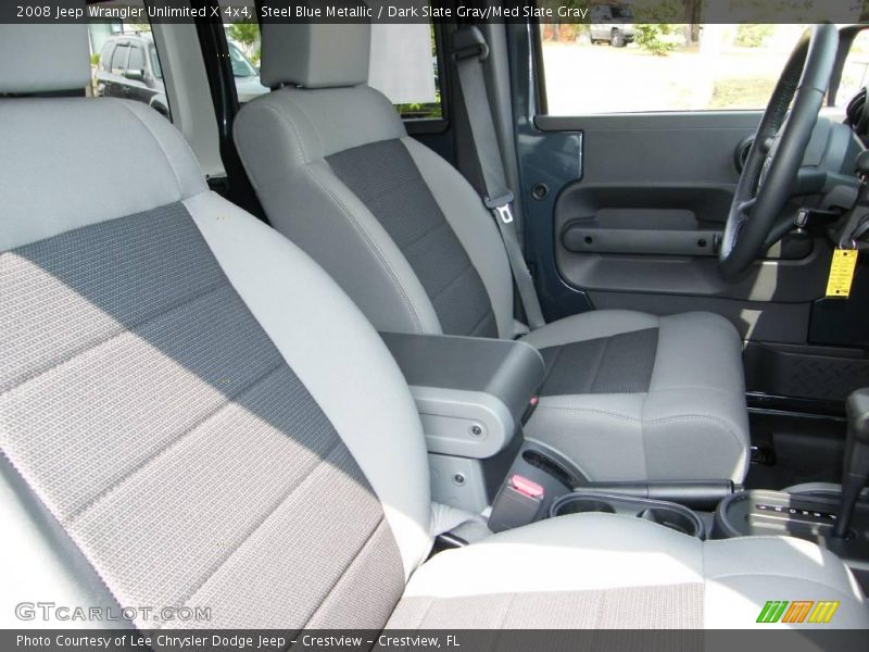 Steel Blue Metallic / Dark Slate Gray/Med Slate Gray 2008 Jeep Wrangler Unlimited X 4x4