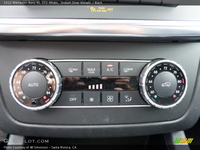 Iridium Silver Metallic / Black 2012 Mercedes-Benz ML 350 4Matic