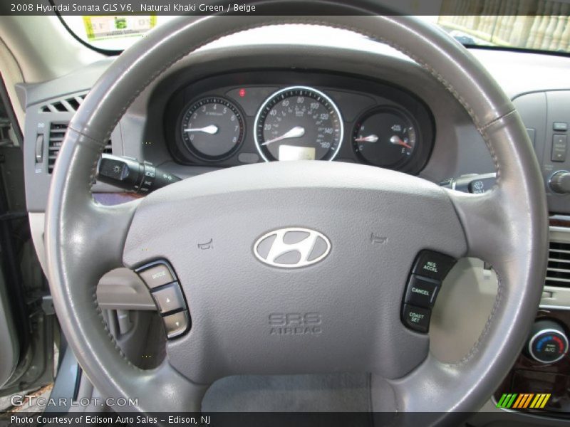 Natural Khaki Green / Beige 2008 Hyundai Sonata GLS V6