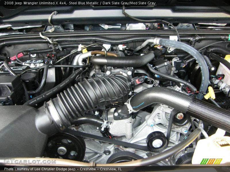 Steel Blue Metallic / Dark Slate Gray/Med Slate Gray 2008 Jeep Wrangler Unlimited X 4x4