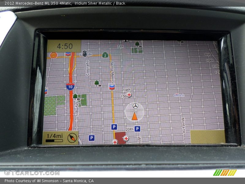 Iridium Silver Metallic / Black 2012 Mercedes-Benz ML 350 4Matic