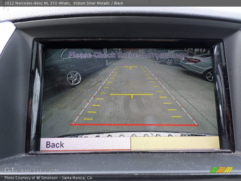 Iridium Silver Metallic / Black 2012 Mercedes-Benz ML 350 4Matic