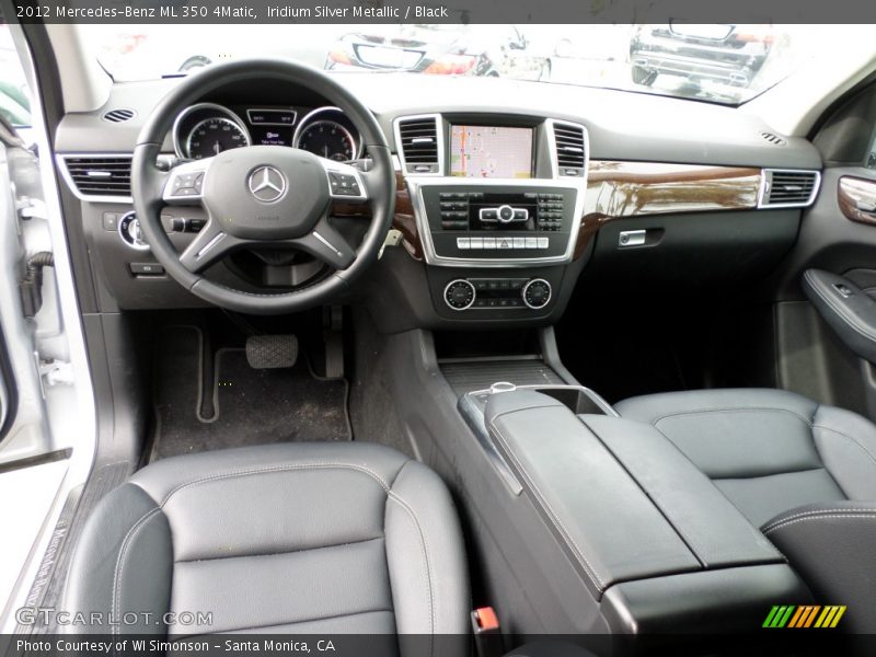Iridium Silver Metallic / Black 2012 Mercedes-Benz ML 350 4Matic